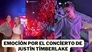Hande Erçel y Gamze Erçel en el concierto de Justin Timberlake en Copenhague