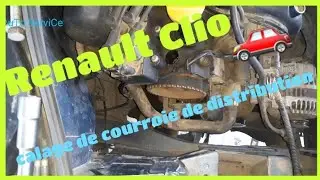 Renault Clio 1,2 essence  Calage courroie de distribution