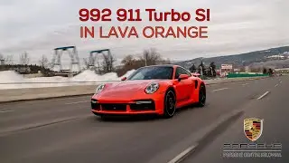 Lava Orange 992 Turbo S at Porsche Centre Kelowna