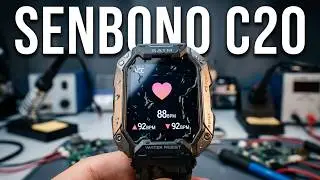 БРУТАЛЬНЫЕ СМАРТ ЧАСЫ - SENBONO C20 - IP68, 5ATM, Измерение Давления, Кислорода