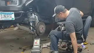 Timelapse of Raptor suspension swap on a 2016 F150 XL RWD.