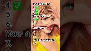 I will comment con every video using this sound!!! • How many Taylor swift songs do you know?•
