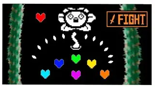 Модифицированная битва с Флауи из "Undertale" в "In my heart! | Modified Fight with Flowey!