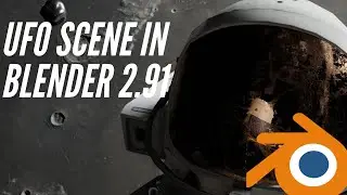UFO scene in Blender 2.91