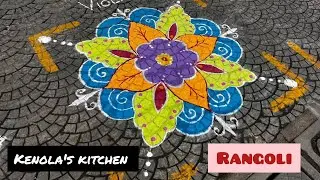 4'x4' rangoli design|kolam competition in Chennai|Kenola's kitchen 