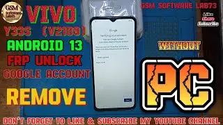 Vivo Y33S/Y33T Frp Bypass|Android 13|Vivo Y33s Google Account Bypass Without Pc|Vivo Y33S Bypaas