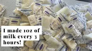 How I produced 10oz of milk every 3 hours as a first time mom | breastfeeding a newborn