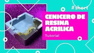 Cenicero de resina acrilica