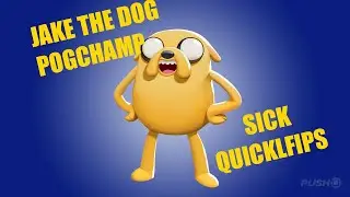 JAKE THE DOG DOES SICK QUICKFLIPS ON DEEZ SCRUBS