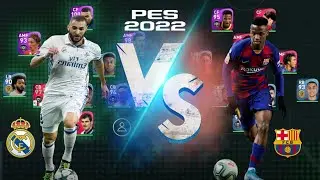 matchday fc barcelona real madrid ।  matchday pes 2022 mobile । efootball pes gameplay