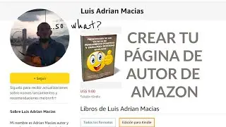 Crea tu pagina de  AUTOR DE AMAZON - trafico web -