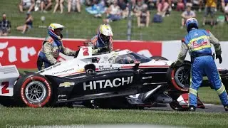 2023 Joseph Newgarden airborne crash @ Indianapolis