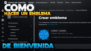 🥇COMO HACER  UN EMBLEMA O BADGES DE BIENVENIDA PARA TU JUEGO DE ROBLOX🥇