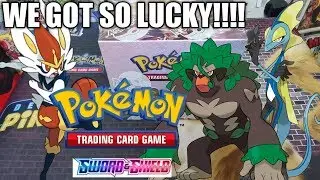 Opening A Pokémon Sword And Shield Base Set booster Box (WE DID GOOD!!!!)