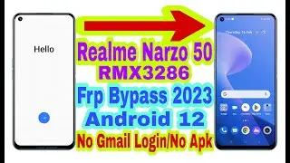 Realme Narzo 50 (RMX3286) Android 12 Frp Bypass | New Trick 2023 | Without Pc/Reset Frp 100% Working
