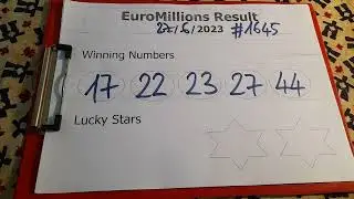 Euro Millions Results Today 06/27/2023 - Euro Millions Results #1645
