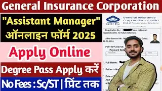 GIC Assistant Manager Form Fill Up 2025 | how to fill gic assistant manager form online 2025 |