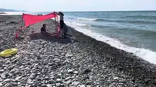 13 день в палатке на море