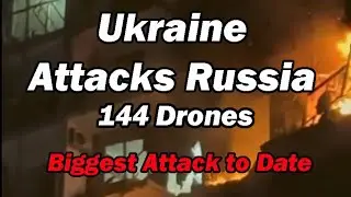 Ukraine attacks Russia with 144 Drones