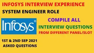 Infosys Interview Experience 2021 | Infosys Latest Interview Questions | 1st & 2nd sep 2021