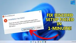 Fix Discord setup installation has failed error in Windows 11