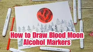 How To Draw Blood Moon Step by Step Tutorial