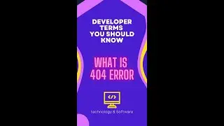 What is 404 Error explained under 30 seconds!  Developer terms explanations #2