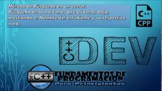 Método de Búsqueda en un vector, La nota mas alta