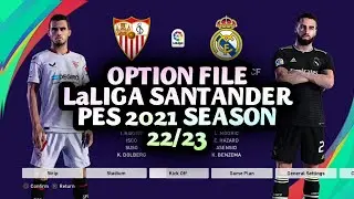 PES 2021 - OPTION FILE LIGA SANTANDER PES 2021 SEASON 22/23 AIO PS4 PS5