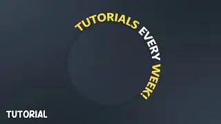 Blender Tutorial - Text Spinning Circle Motion Graphic Animation