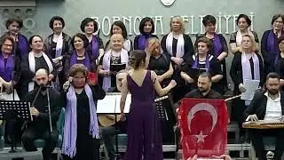 BOR. BEL.  KADINLAR KOROSU ŞEF SELDA KESGİ .solist MEDİHA KARAHAN  8 MART  KADINLAR GÜNÜ KONSERİ