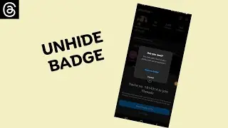 How to Unhide Threads Badge on Instagram