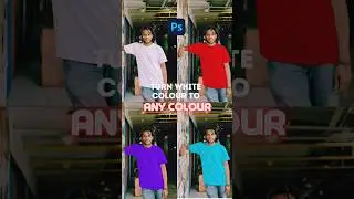 How to Turn White Into Any Colour in Photoshop #photoshoptutorial #shorts #viral