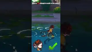 Who is tall enough to walk in this water? | Genshin impact