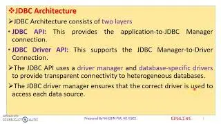 JAVA - MODULE 5 - TOPIC 6 - JAVA DATABASE CONNECTIVITY (JDBC)