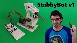 Knife Wielding 3D Printed Robot Arm