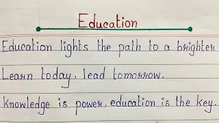 10 lines on Education | English Essay Writing on Education