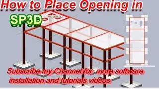 Smart Plant 3D Tutorials :- How to Place Openings In SP3D | HINDI
