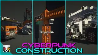 Cyberpunk CONSTRUCTION Ideas - Minecraft 1.19+