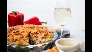 Chicken Pie With Crispy Rice Crust