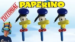 Modeling Balloons Tutorial 56 - Donald Duck - #BalloonTwisting - #globoflexia