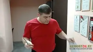 0 523 Нож Финка НКВД Звезда, булат, рукоять рог, желтая проставка, мельхиор