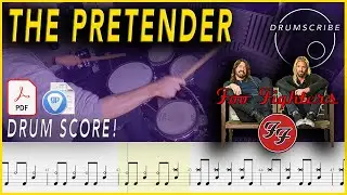 The Pretender - Foo Fighters | DRUM SCORE Sheet Music | #33 DRUMSCRIBE