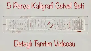 Hyruler 5 Parça Kaligrafi Cetvel Seti Detaylı Tanıtım Videosu