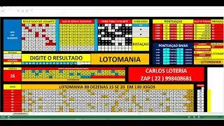 LOTOMANIA COMO GANHAR COM 80 DEZENAS