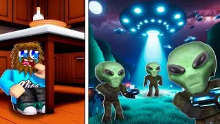 Defending My Base From The OVERPOWERED Alien Invasion In Roblox