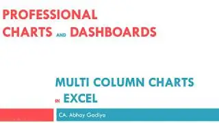 How to create multiple column charts in Excel?