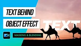 How to Create Text Reveal and Add Text Behind Moving Object | PowerDirector Tutorial