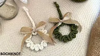 DIY Macrame Mini Wreath Ornament: Simple and Elegant Tutorial
