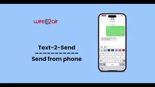 Text 2 Send/Send from phone.